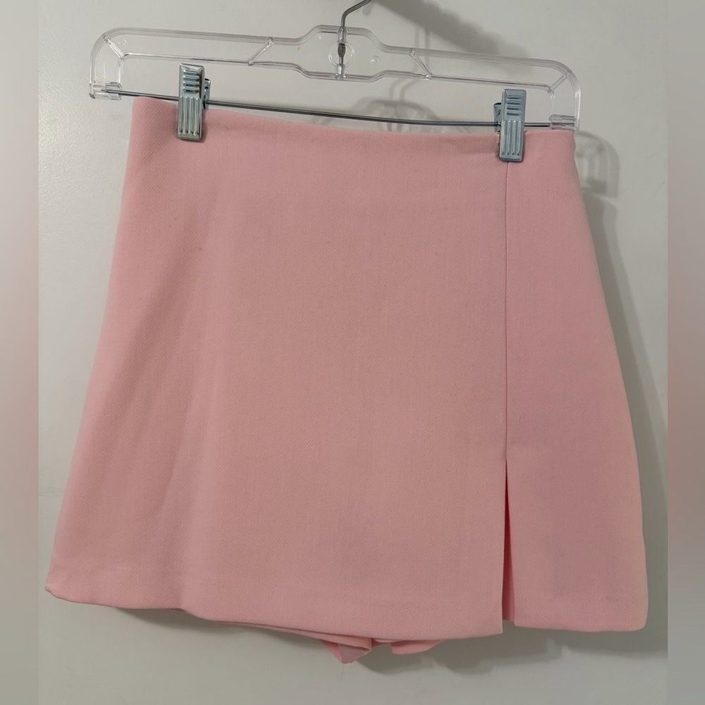 Zara Pink Mini Skort NWOT - Picture 1 of 4